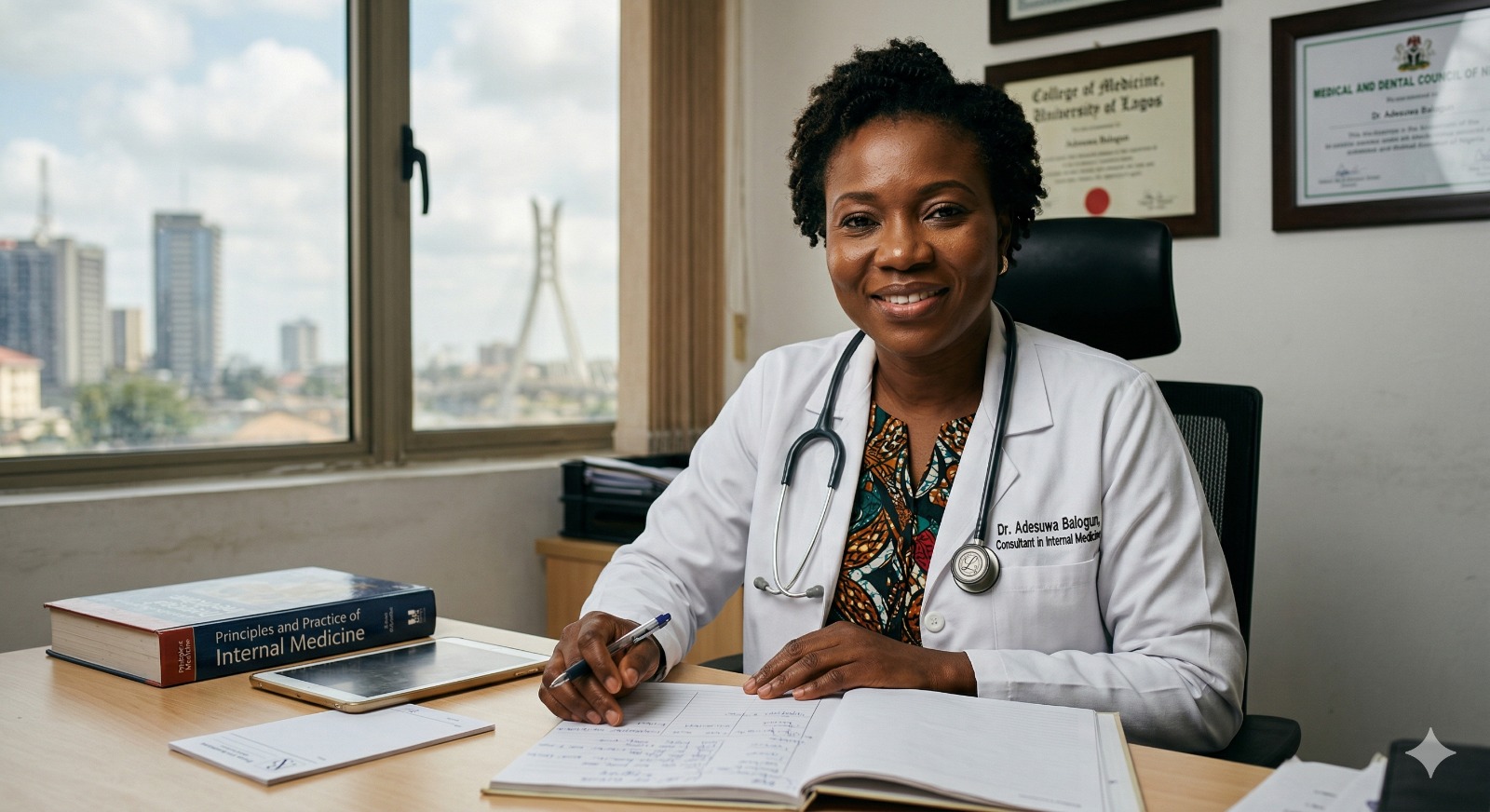 Young woman in healthcare setting